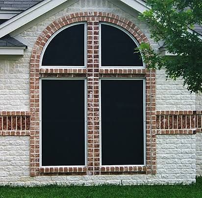 Solar screens on a home's windows
